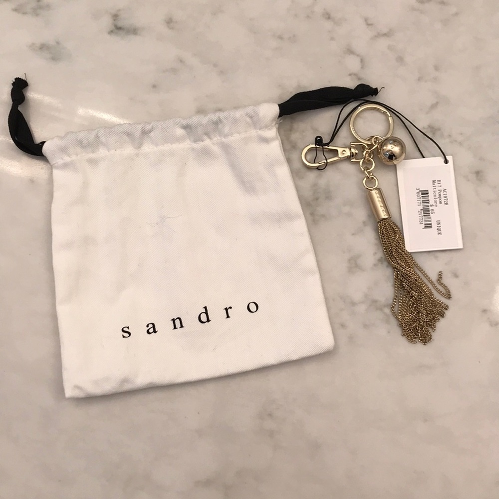 Sandro pompon key chain